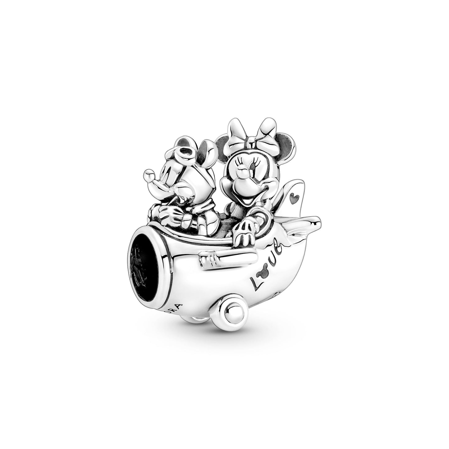 Disney Mickey Mouse & Minnie Mouse Airplane Charm Premium Fashion Jewelry Gift Collection