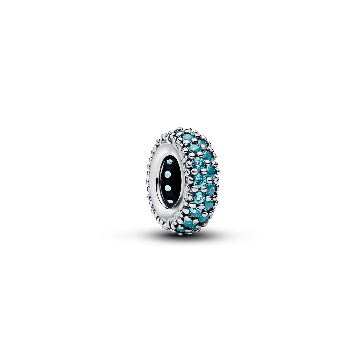 Ice Blue Stone Spacer Charm Premium Fashion Jewelry Gift Collection
