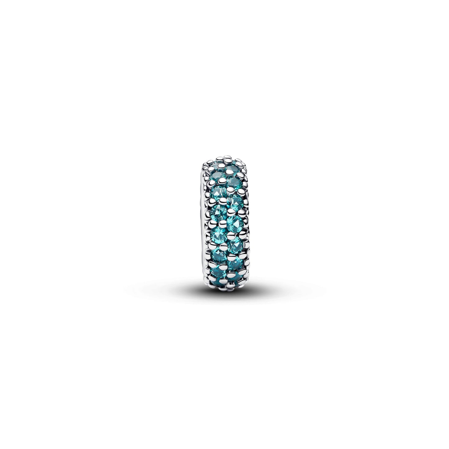 Ice Blue Stone Spacer Charm Premium Fashion Jewelry Gift Collection