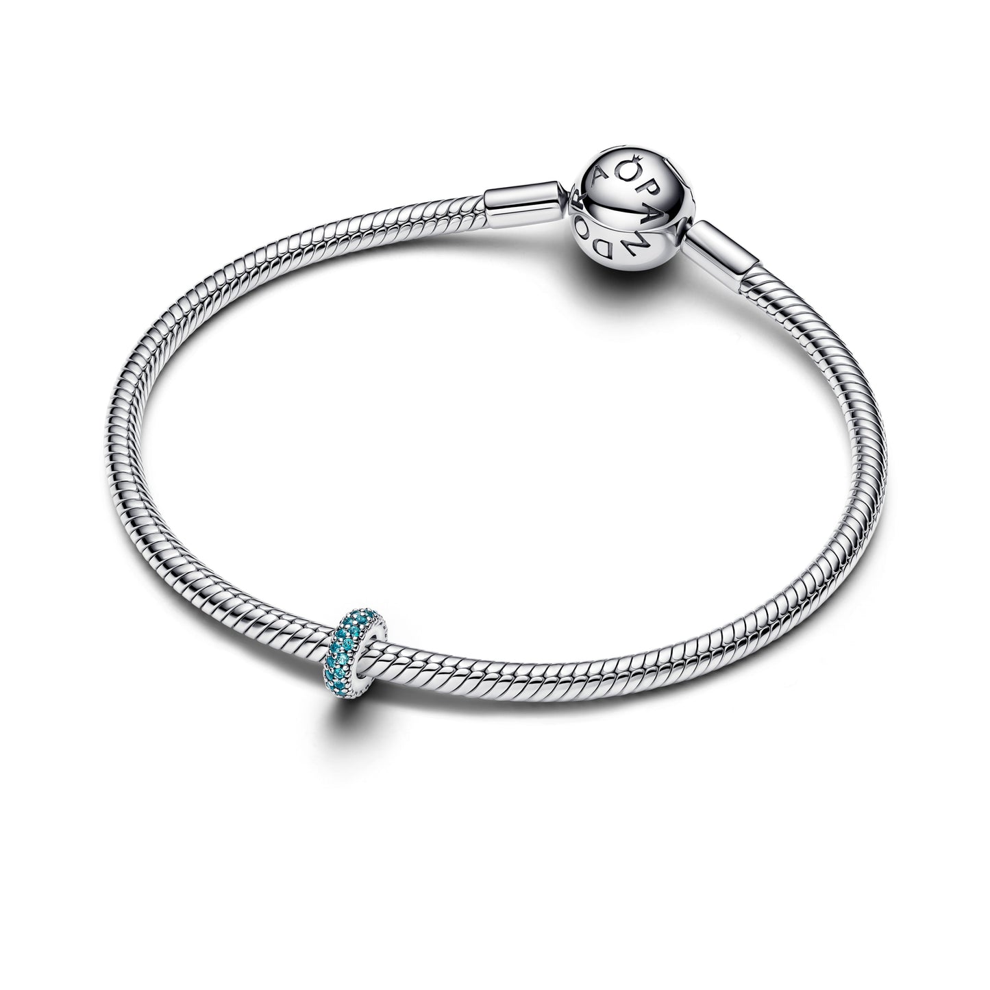 Ice Blue Stone Spacer Charm Premium Fashion Jewelry Gift Collection