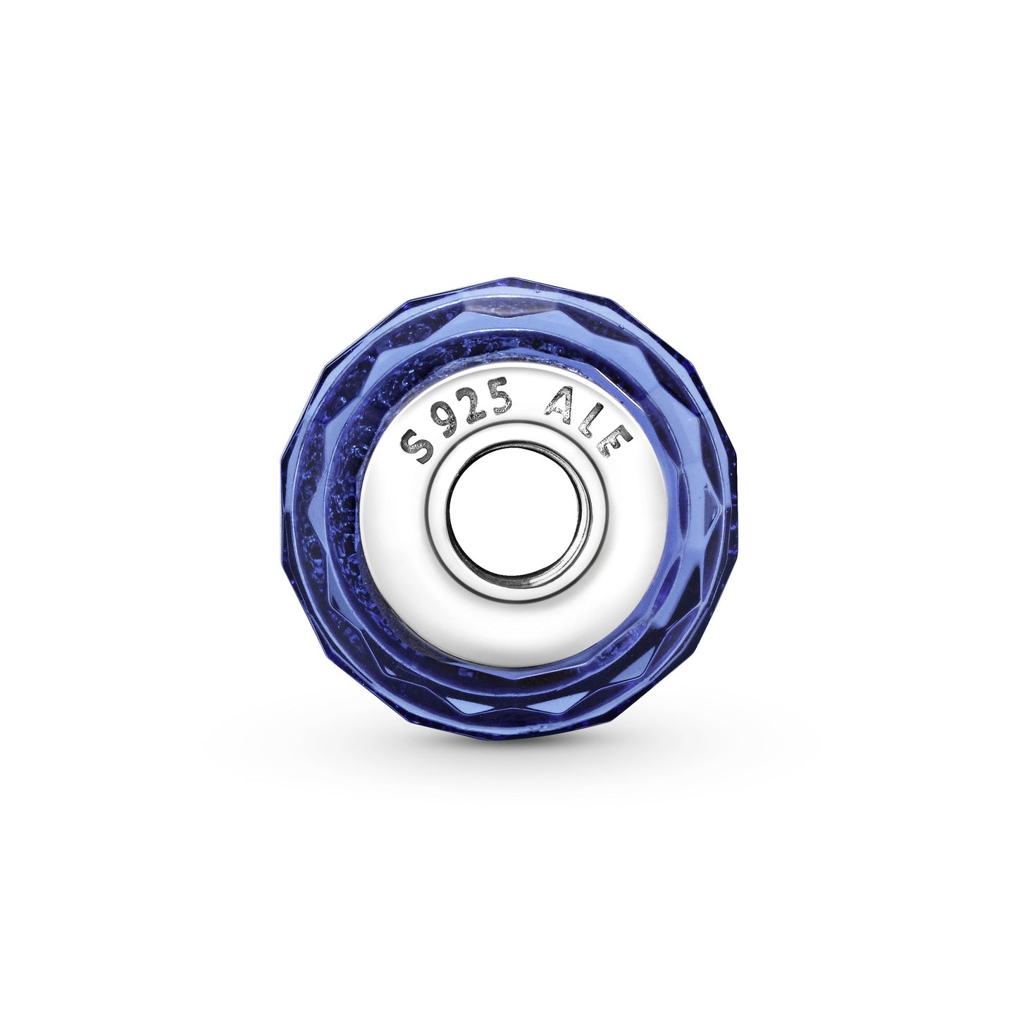 Faceted Blue Murano Glass Charm Premium Fashion Jewelry Gift Collection