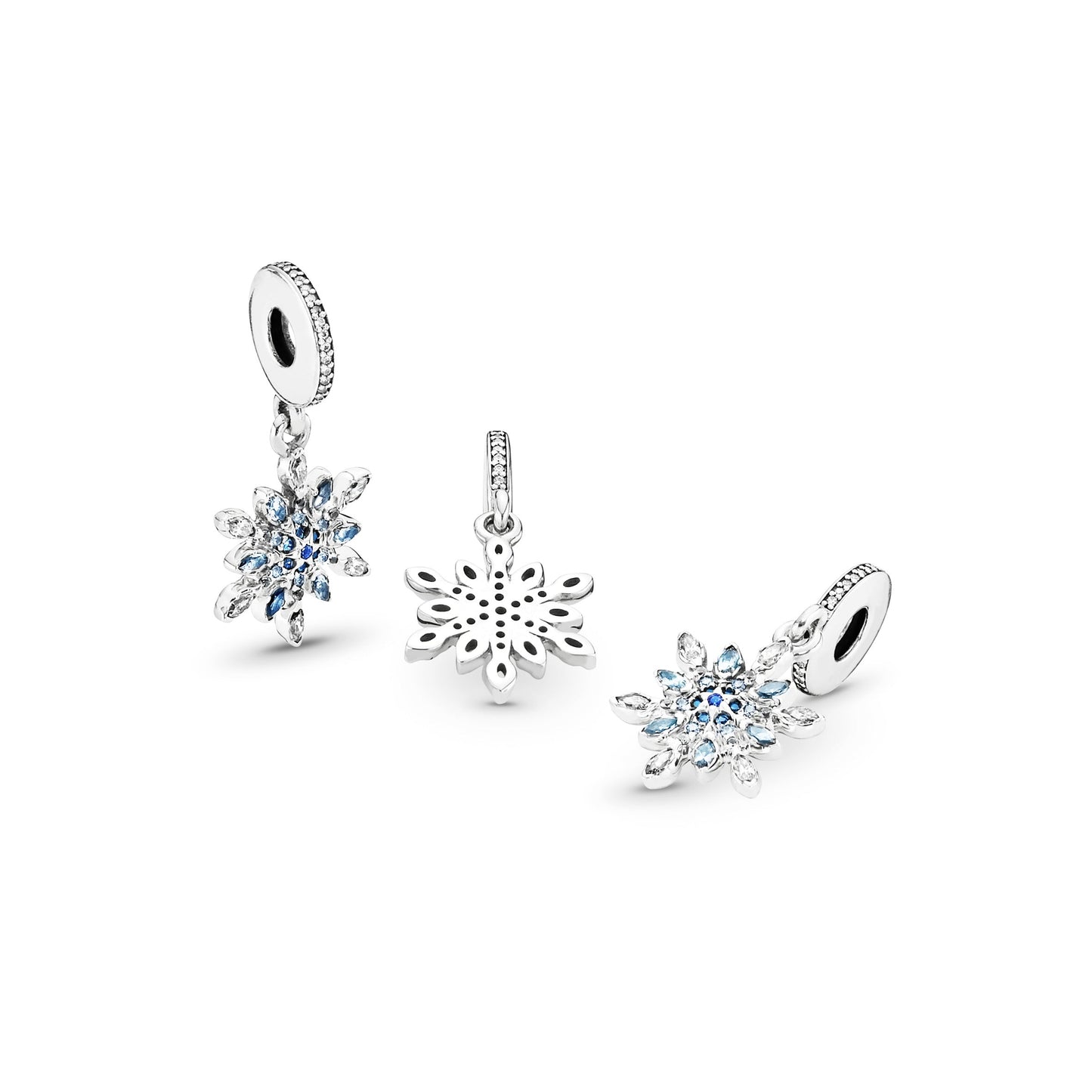 Shimmering Snowflake Dangle Charm Premium Fashion Jewelry Gift Collection