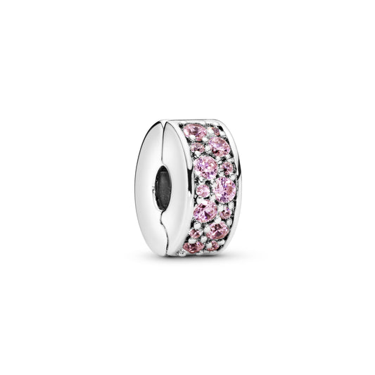 Pink Pavé Clip Charm Premium Fashion Jewelry Gift Collection