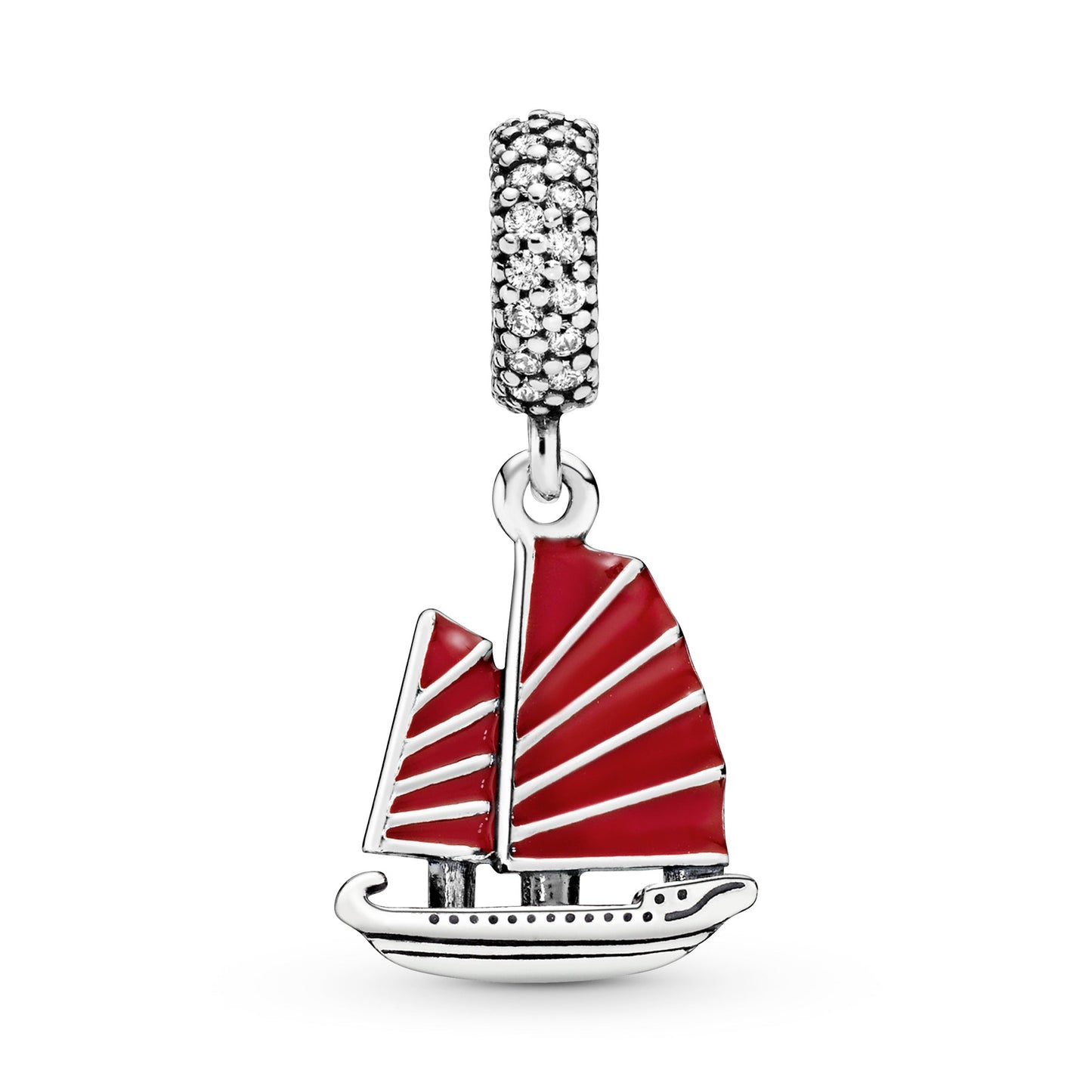 Chinese Junk Ship Dangle Charm Premium Fashion Jewelry Gift Collection