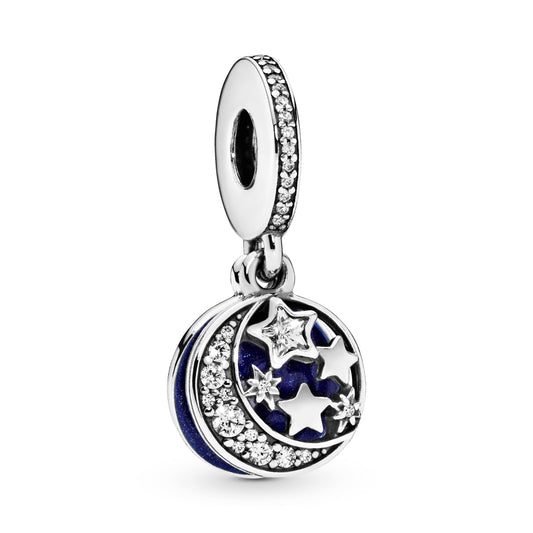 Moon & Blue Sky Dangle Charm Premium Fashion Jewelry Gift Collection