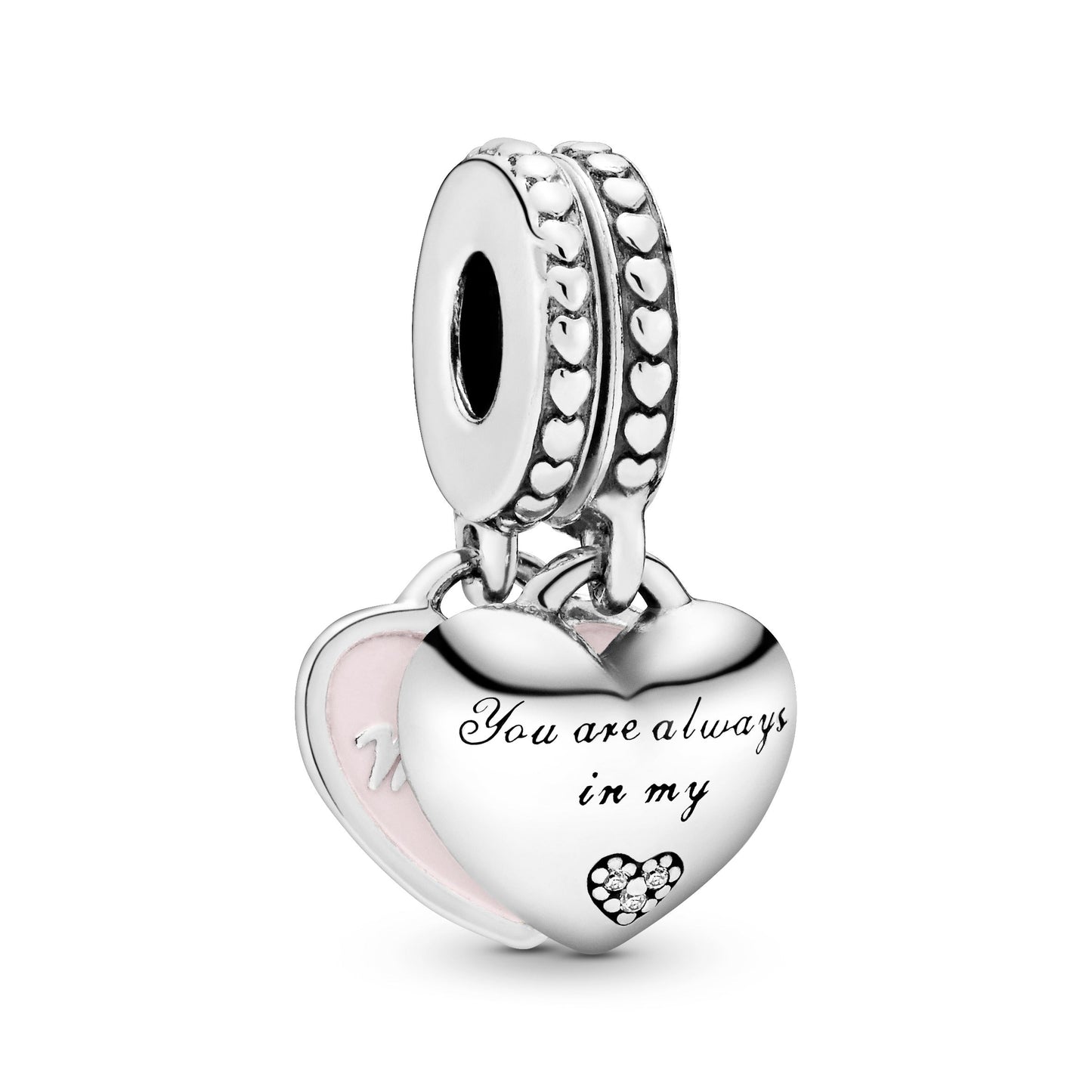 Mother & Daughter Hearts Dangle Charm Premium Fashion Jewelry Gift Collection