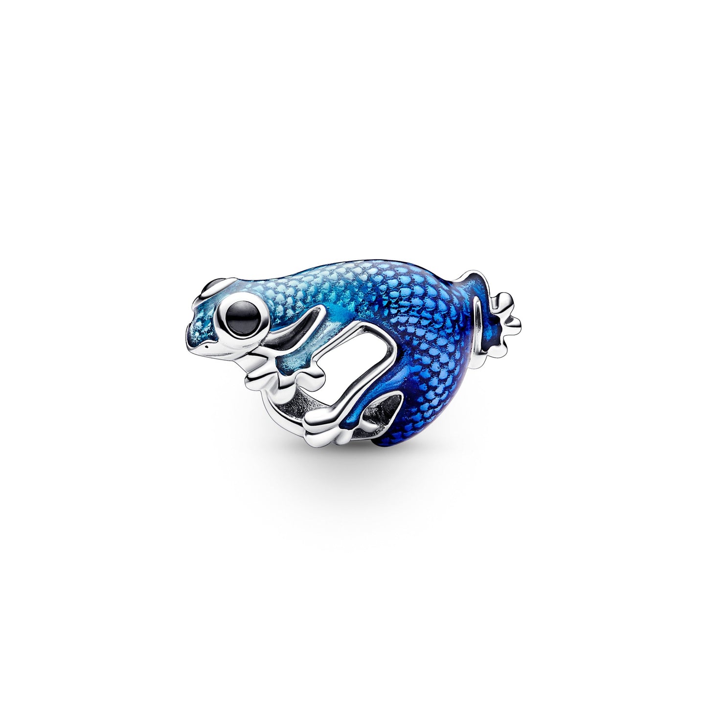 Metallic Blue Gecko Charm Premium Fashion Jewelry Gift Collection