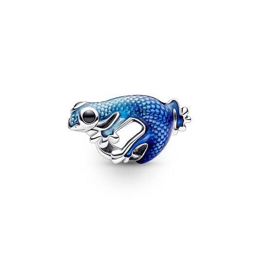 Metallic Blue Gecko Charm Premium Fashion Jewelry Gift Collection
