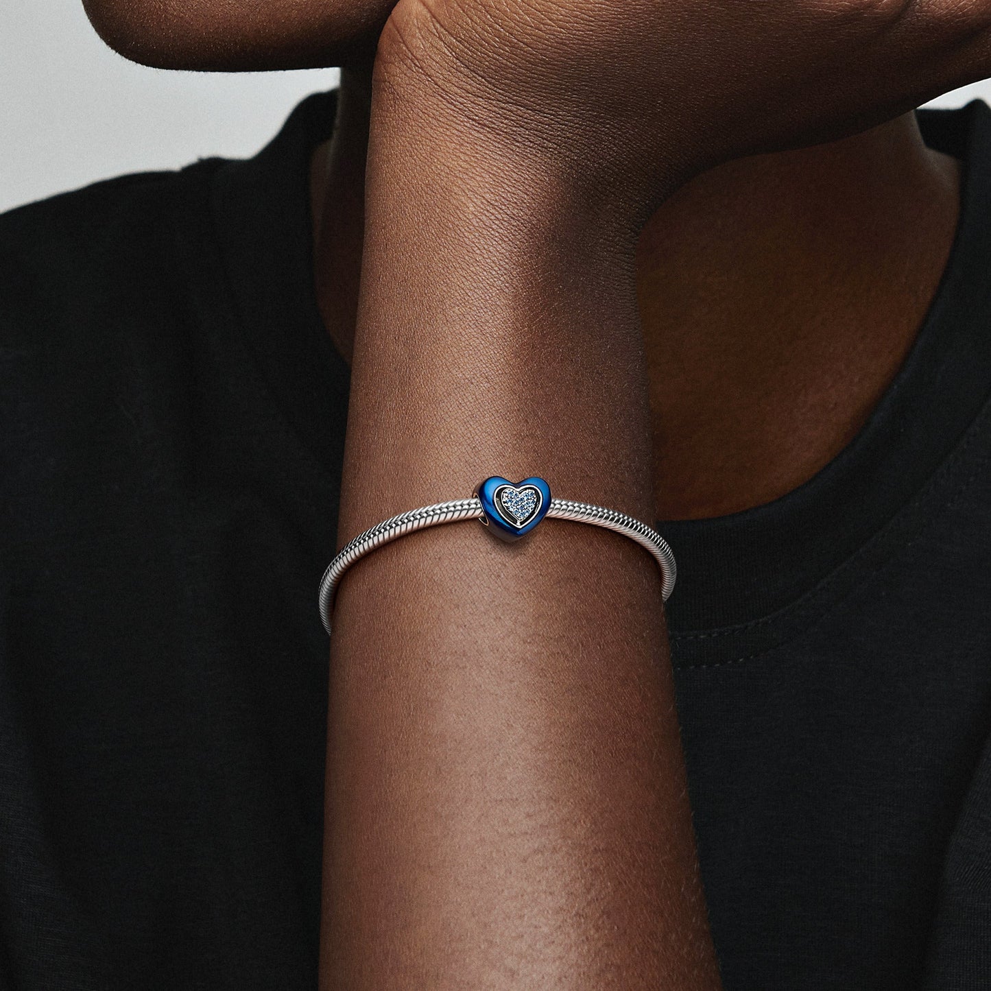 Blue Spinnable Heart Charm Premium Fashion Jewelry Gift Collection