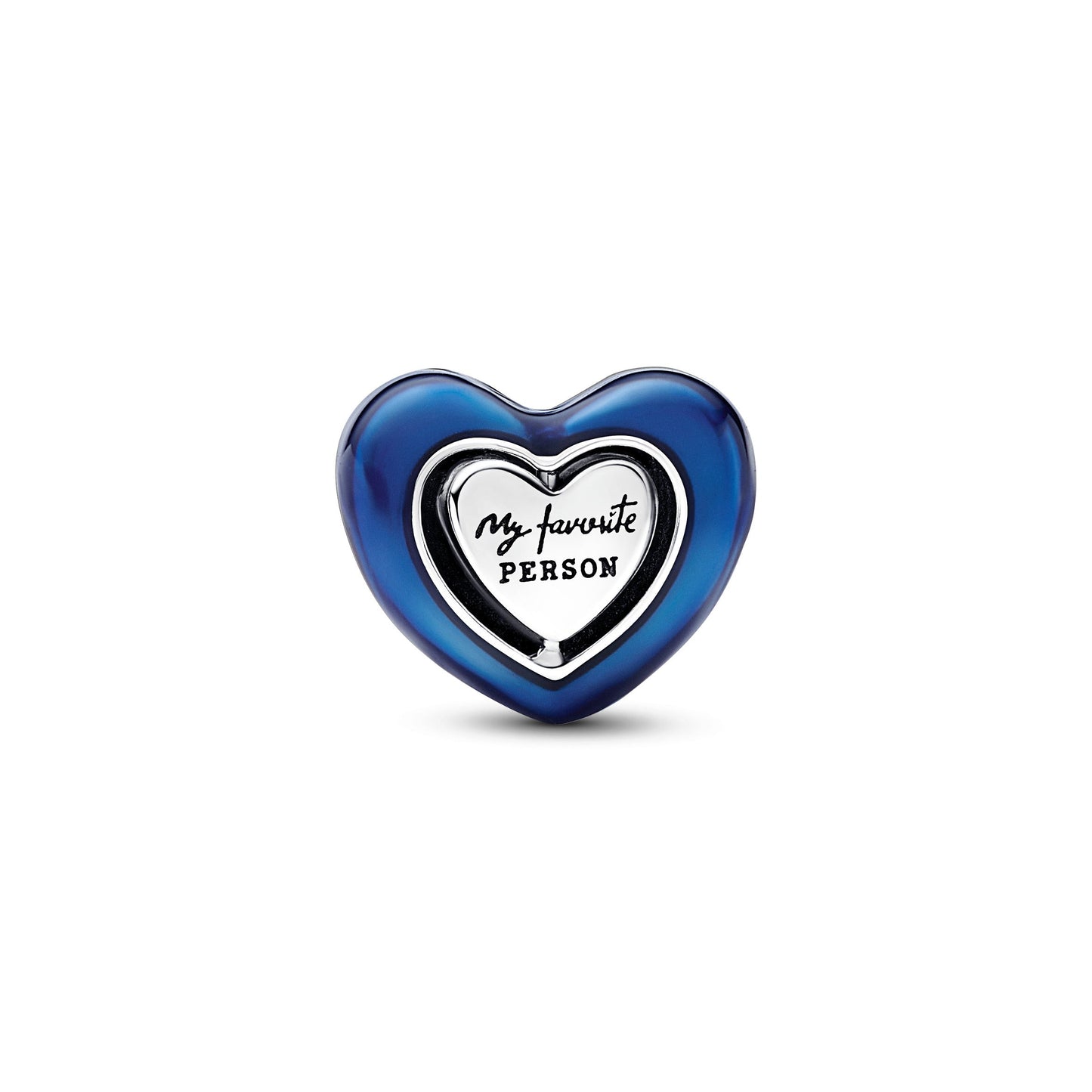 Blue Spinnable Heart Charm Premium Fashion Jewelry Gift Collection