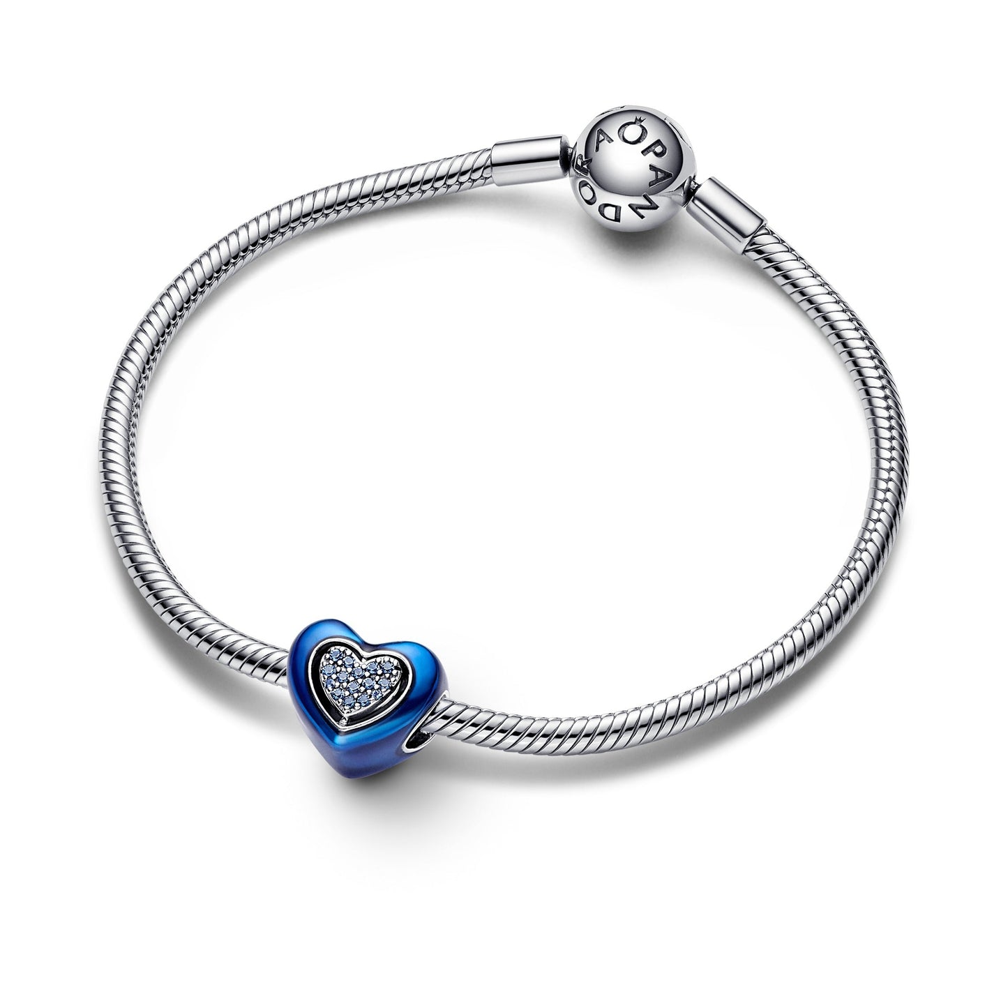 Blue Spinnable Heart Charm Premium Fashion Jewelry Gift Collection