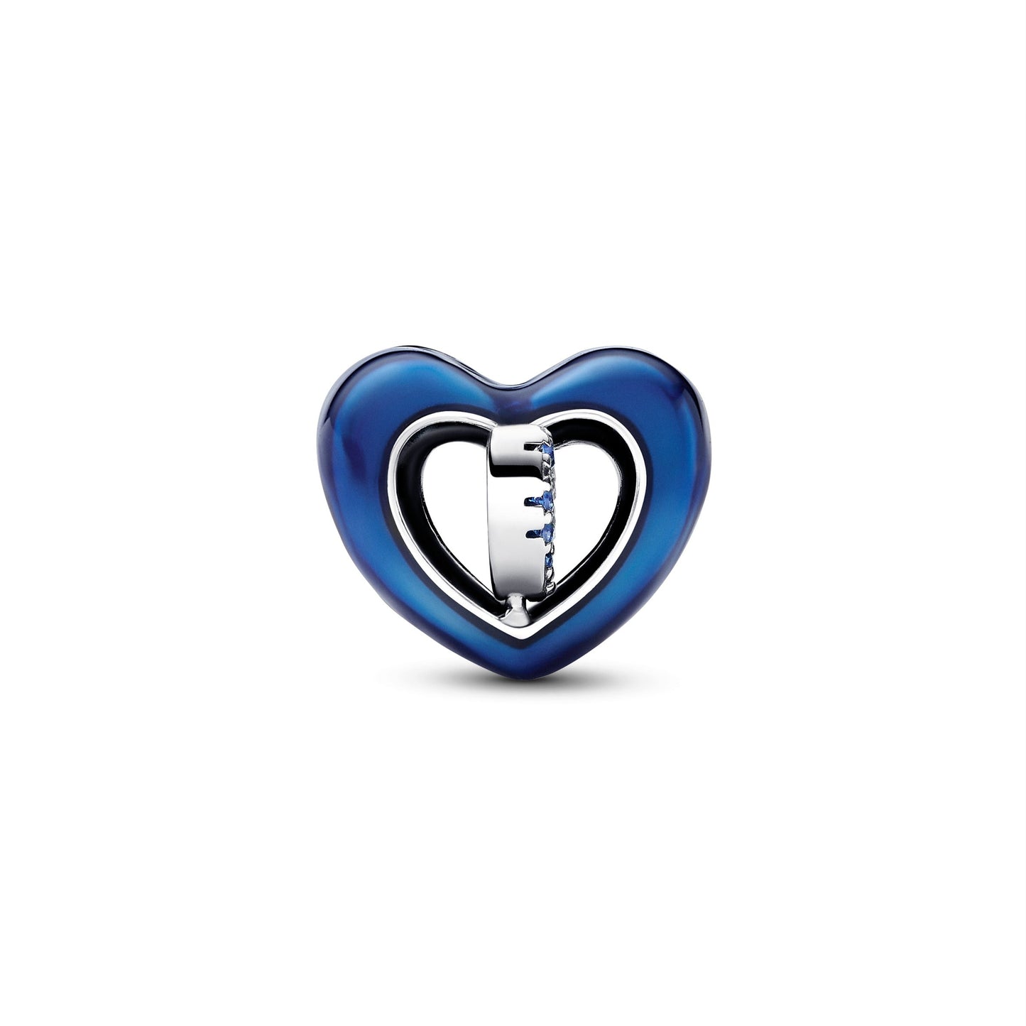Blue Spinnable Heart Charm Premium Fashion Jewelry Gift Collection