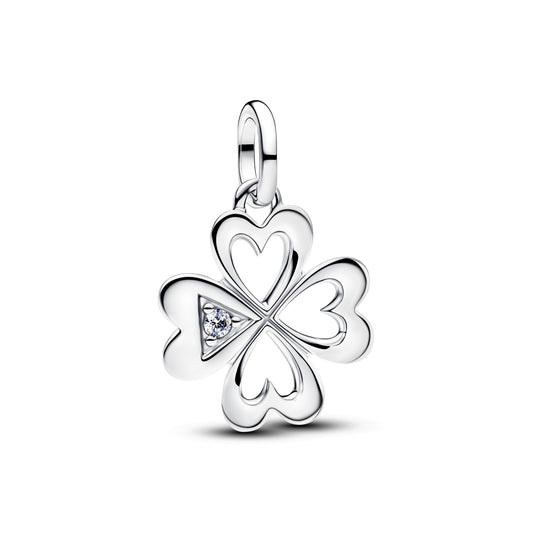 Heart Four-Leaf Clover Medallion Charm Premium Fashion Jewelry Gift Collection