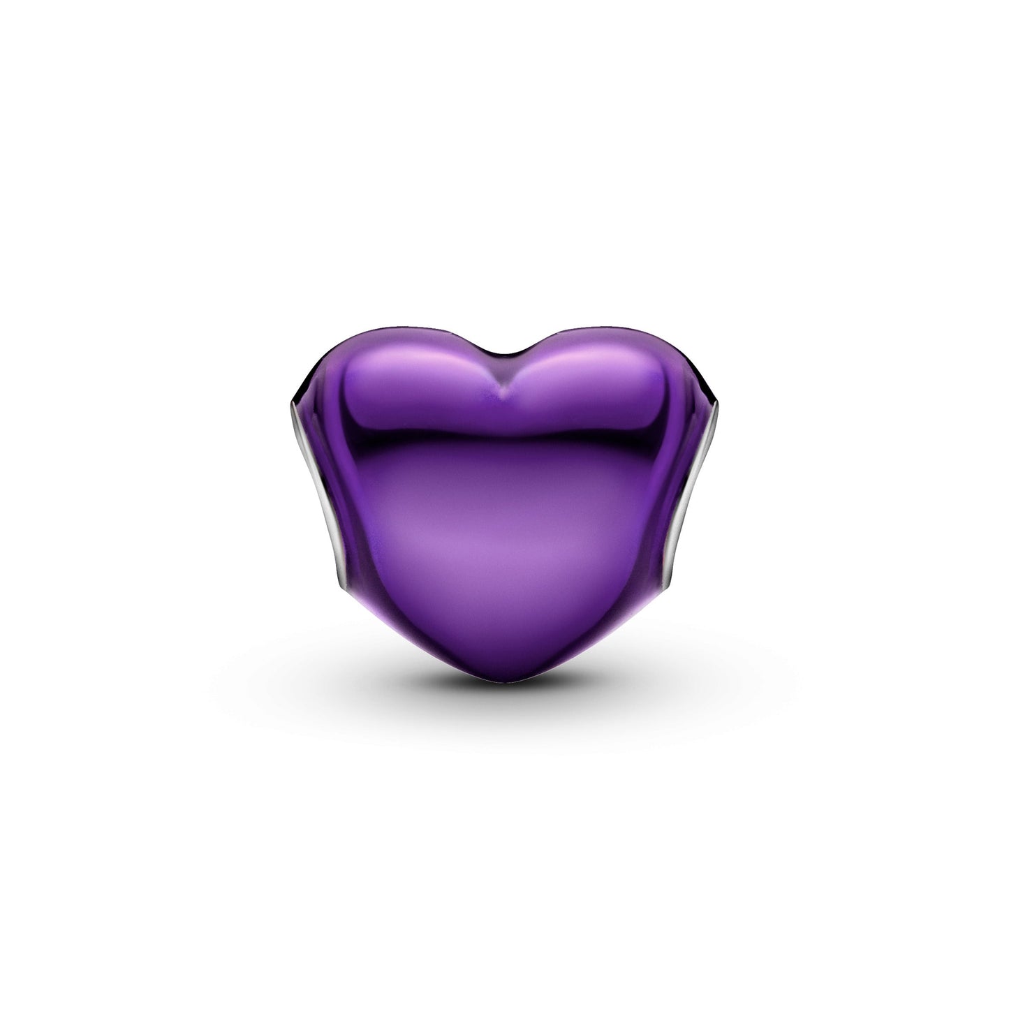 Metallic Purple Heart Charm Premium Fashion Jewelry Gift Collection