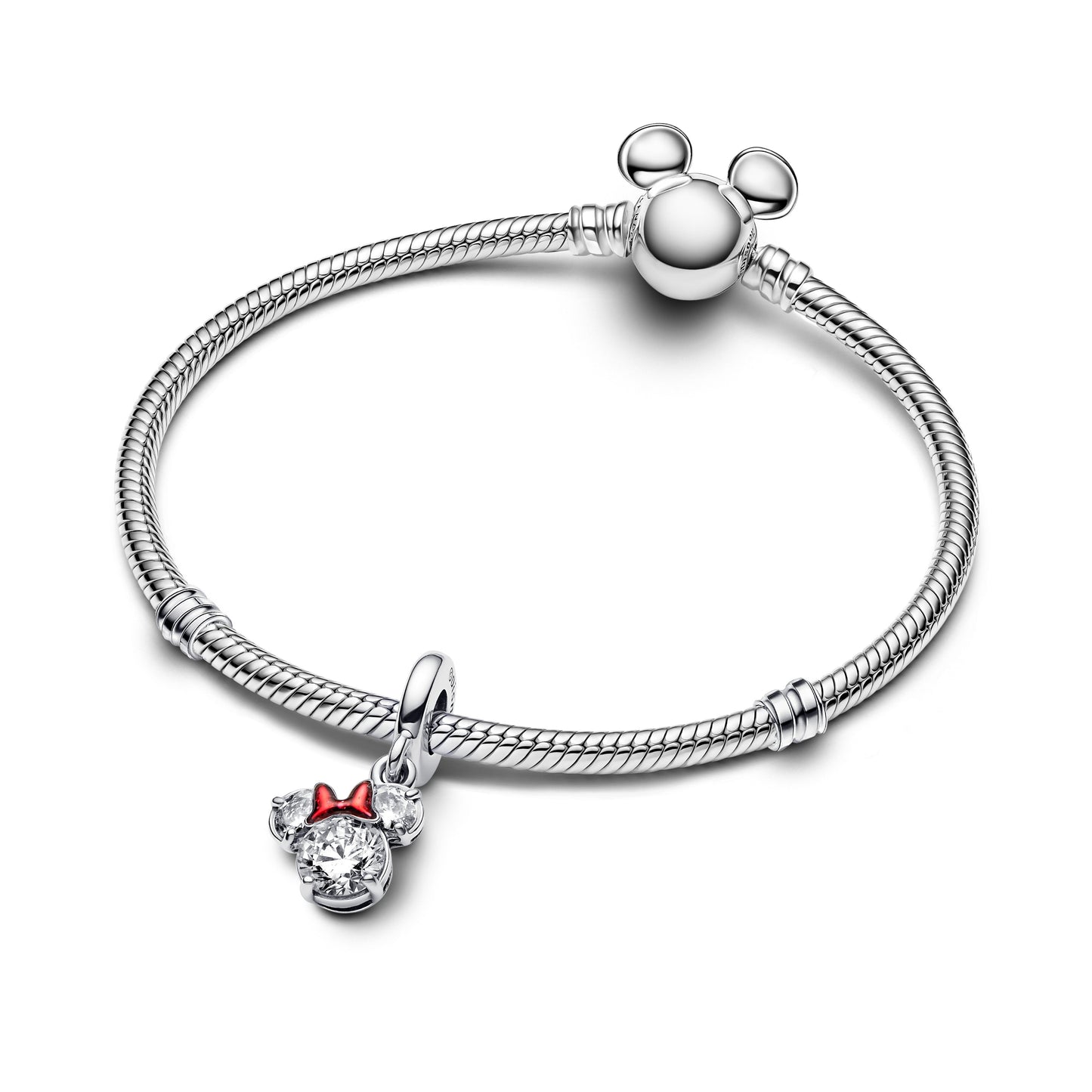 Disney Minnie Mouse Silhouette Dangle Charm Premium Fashion Jewelry Gift Collection