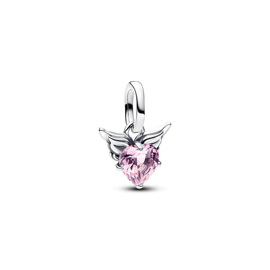 Winged Heart Mini Dangle Charm Premium Fashion Jewelry Gift Collection