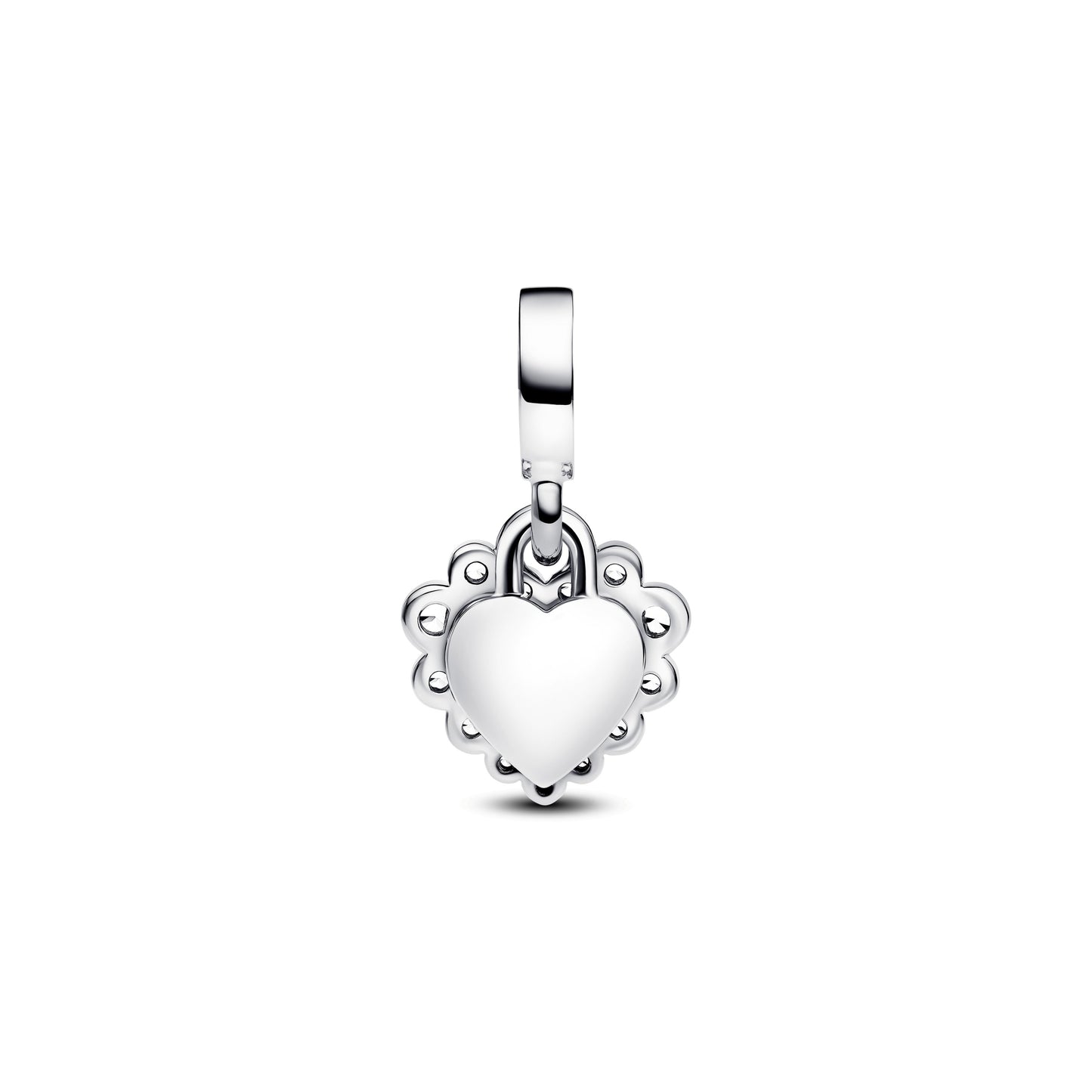 Sparkling Heart Double Dangle Charm Premium Fashion Jewelry Gift Collection