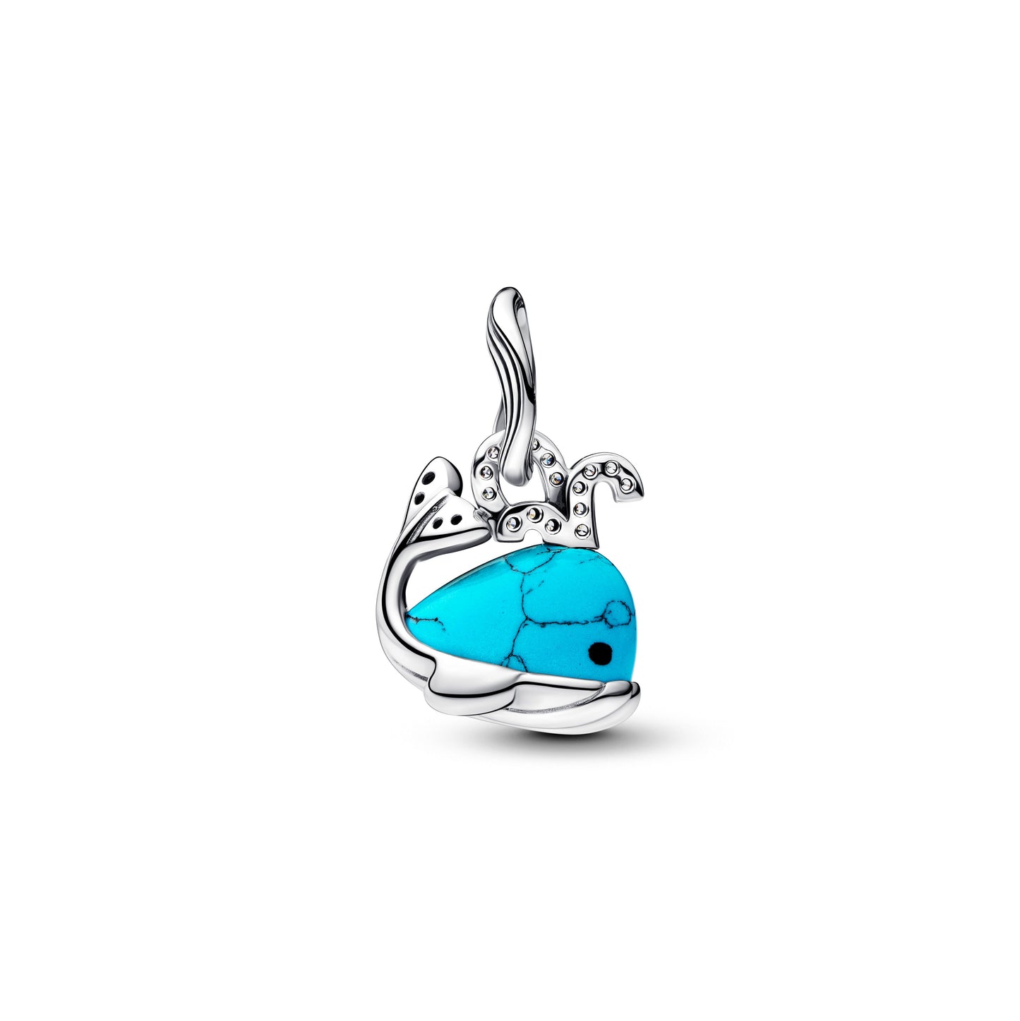 Turquoise-colored Whale Dangle Charm Premium Fashion Jewelry Gift Collection