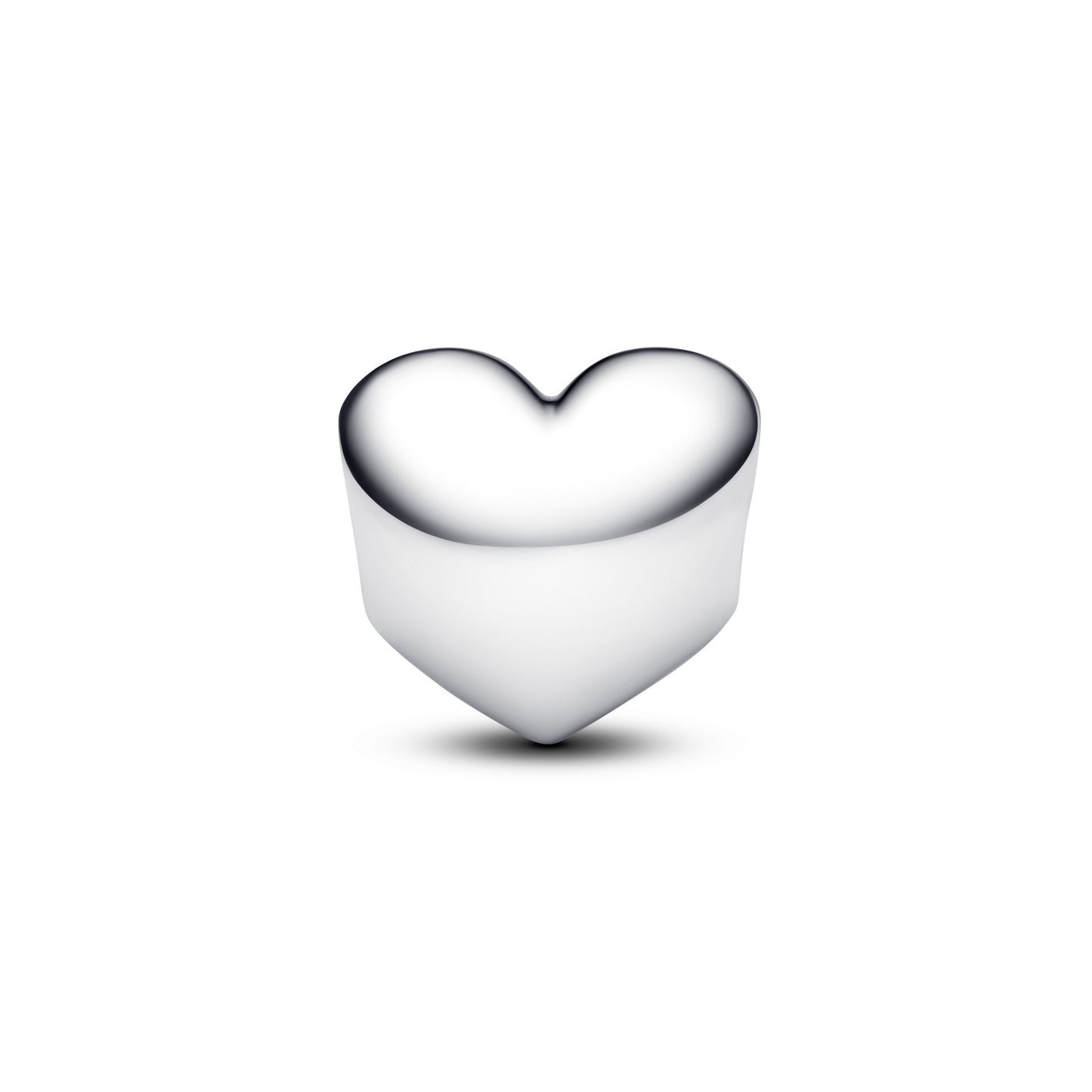 Engravable True Red Stone Heart Charm Premium Fashion Jewelry Gift Collection