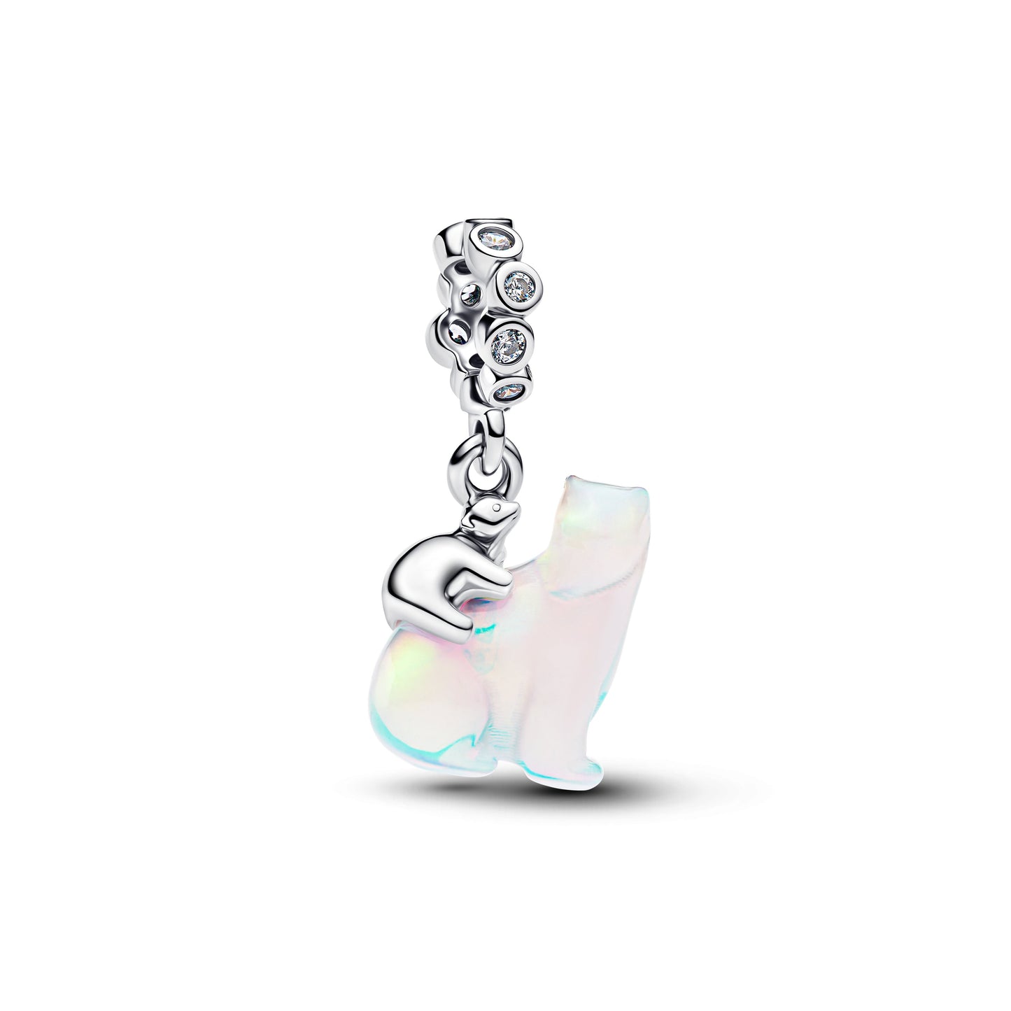 Polar Bear Mother & Cub Dangle Charm Premium Fashion Jewelry Gift Collection