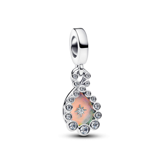 Opalescent Infinity Double Dangle Charm Premium Fashion Jewelry Gift Collection