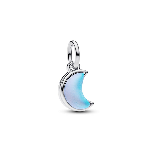 Crescent Moon Double Dangle Charm Premium Fashion Jewelry Gift Collection