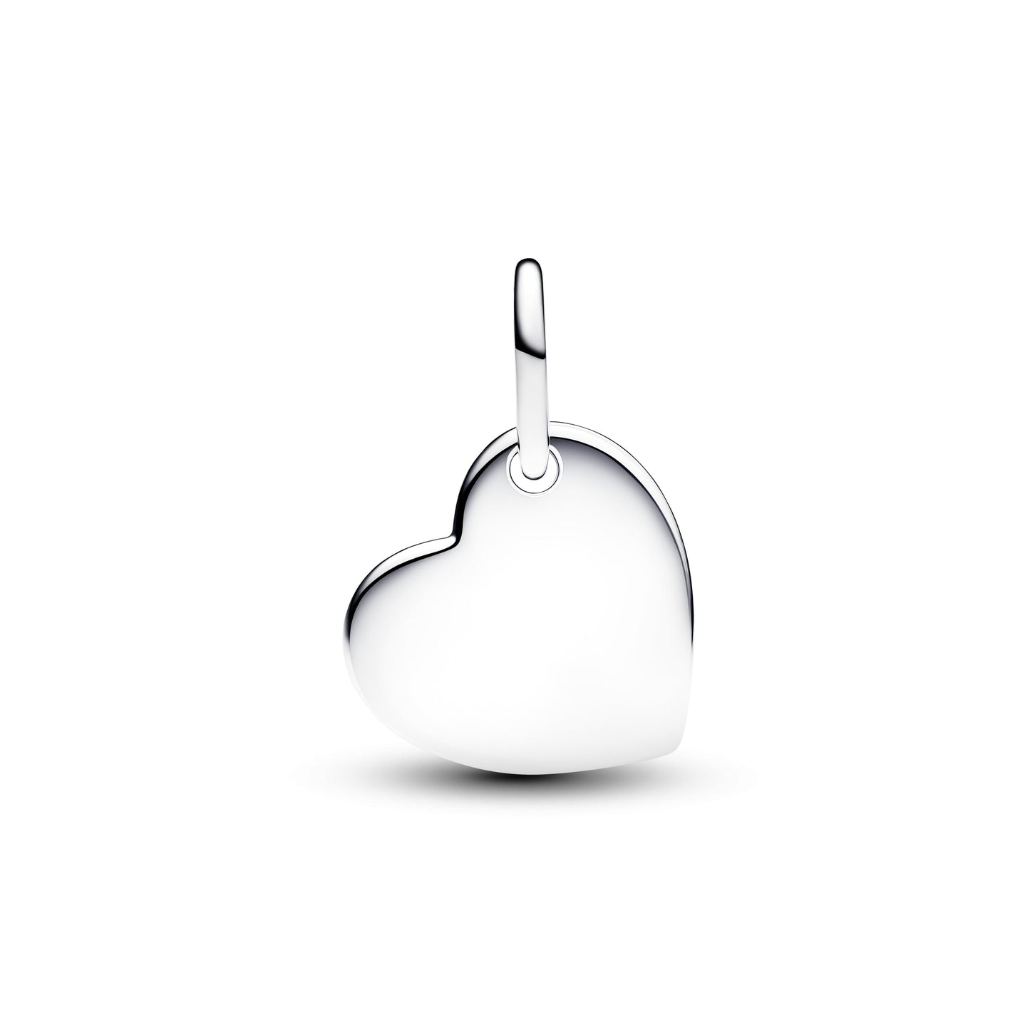 Engravable Heart Red Stone Dangle Charm Premium Fashion Jewelry Gift Collection