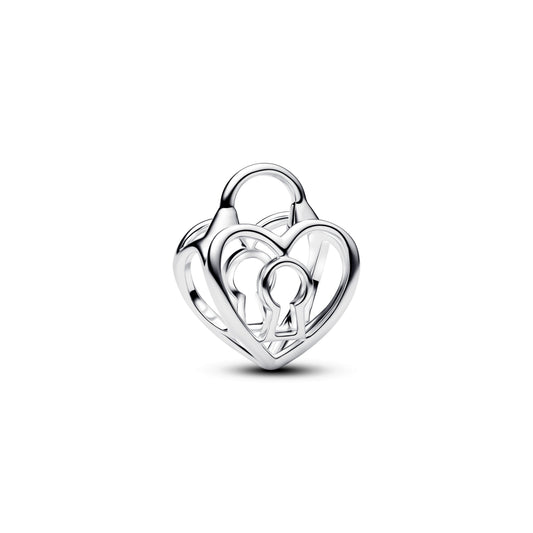 Openwork Heart Padlock Charm Premium Fashion Jewelry Gift Collection