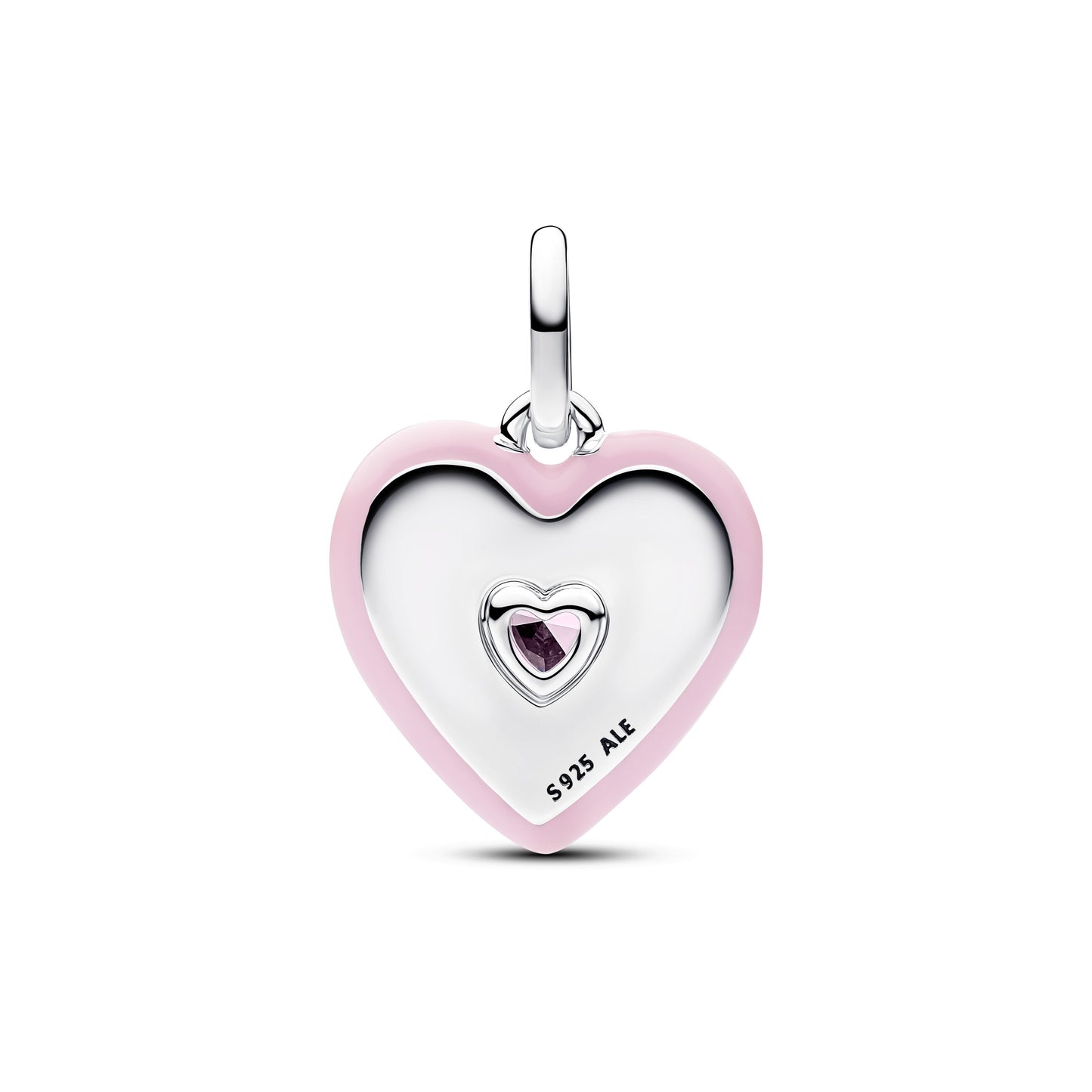 Radiating Pink Heart Medallion Charm Premium Fashion Jewelry Gift Collection
