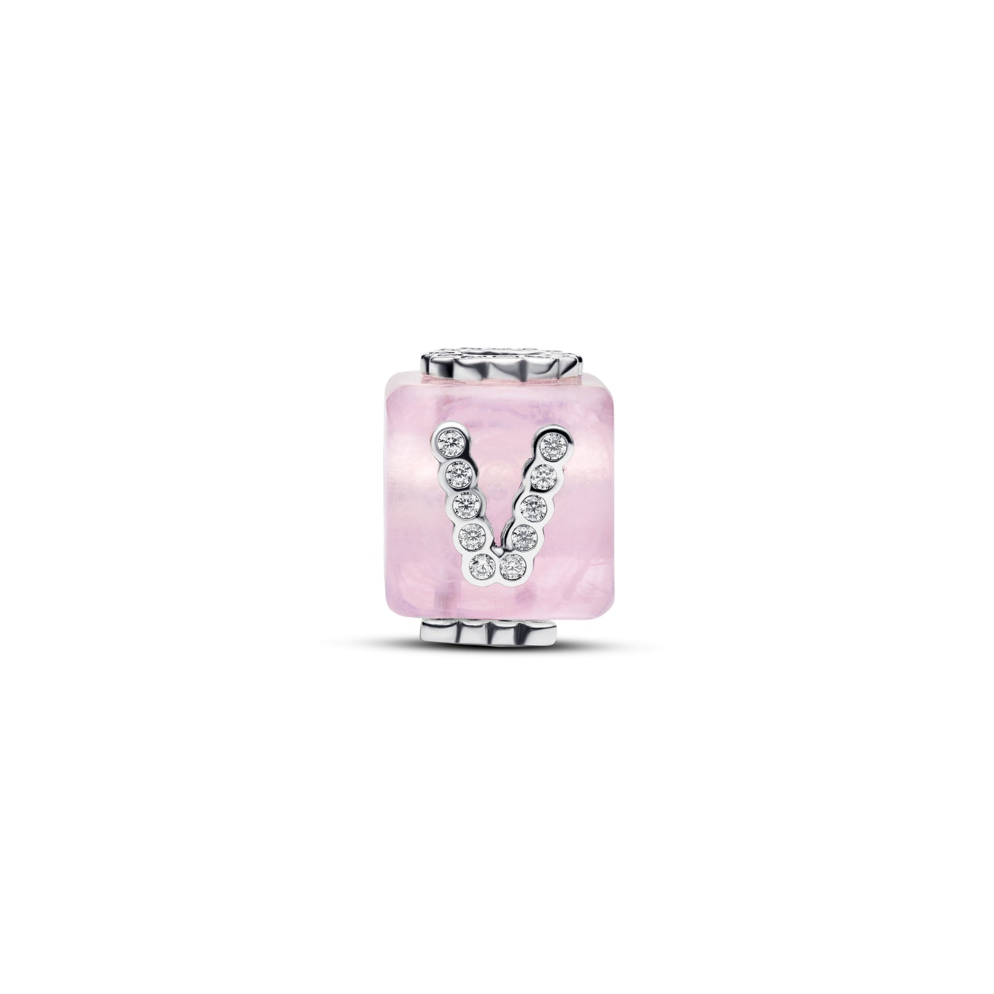 Pink Murano Glass Love Cube Charm Premium Fashion Jewelry Gift Collection