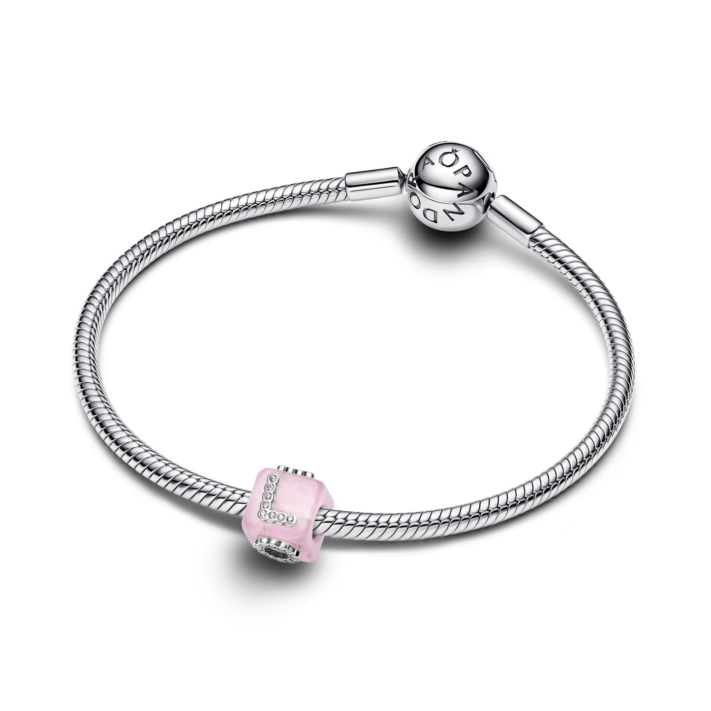 Pink Murano Glass Love Cube Charm Premium Fashion Jewelry Gift Collection