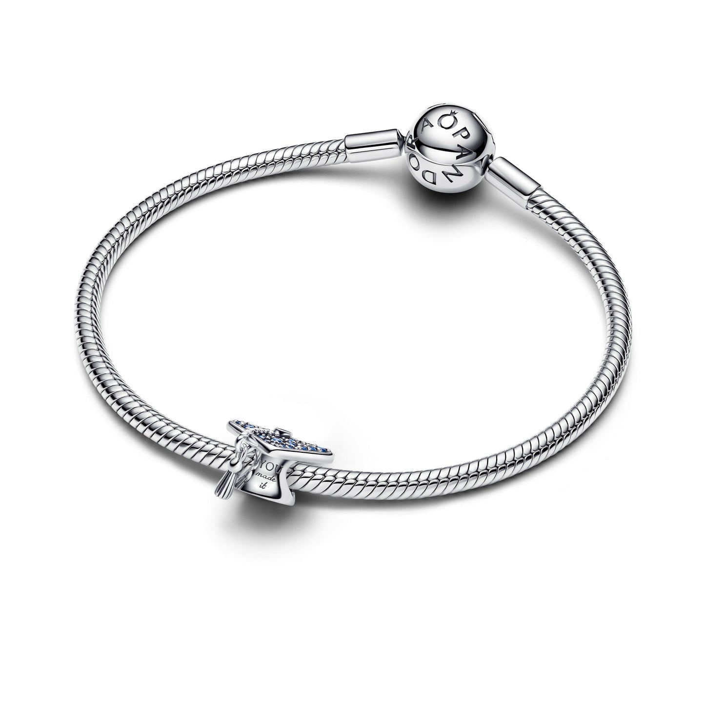 Sparkling Blue 2026 Graduation Cap Charm Premium Fashion Jewelry Gift Collection