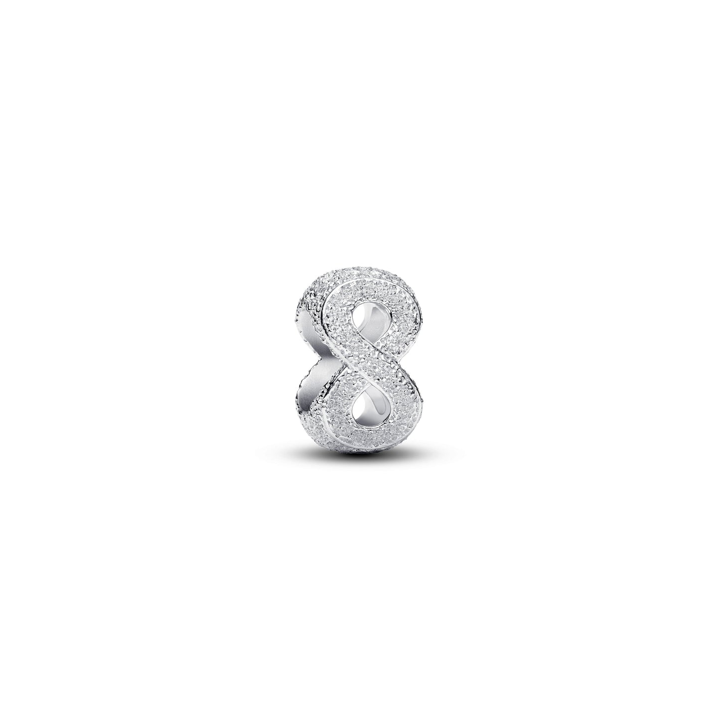 Textured Infinity Symbol Mini Charm Premium Fashion Jewelry Gift Collection