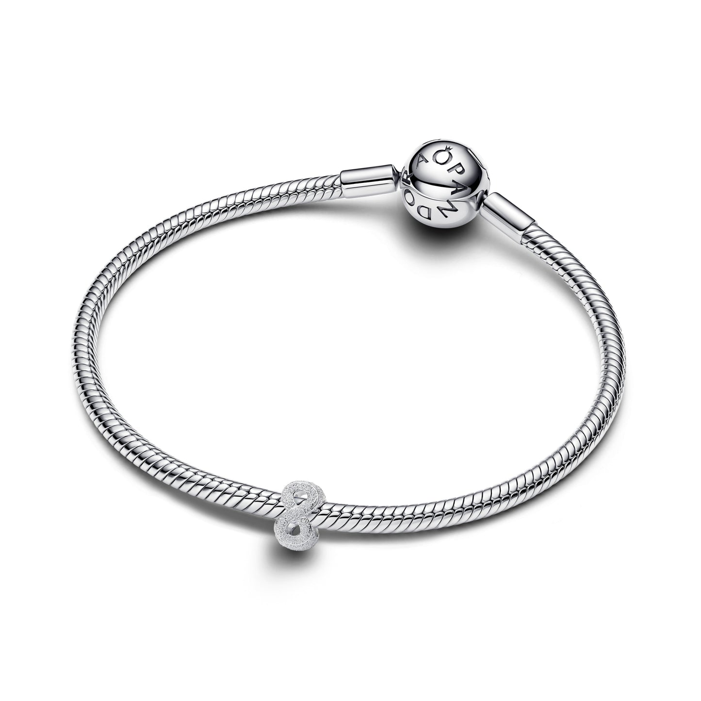 Textured Infinity Symbol Mini Charm Premium Fashion Jewelry Gift Collection