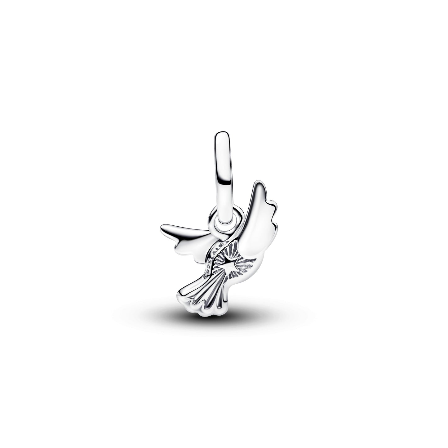 White Dove Mini Dangle Charm Premium Fashion Jewelry Gift Collection