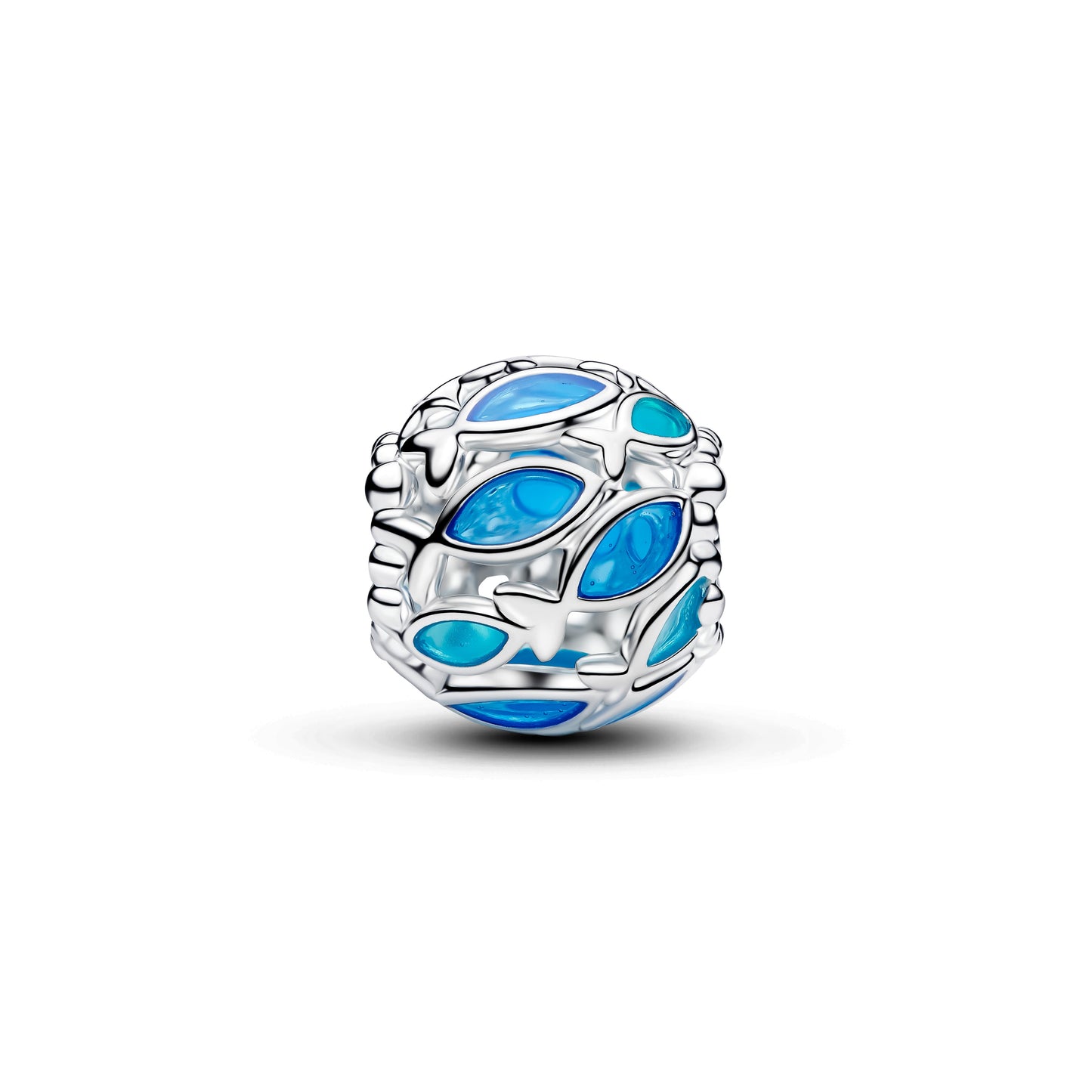 Openwork Swimming Fish Charm Premium Fashion Jewelry Gift Collection