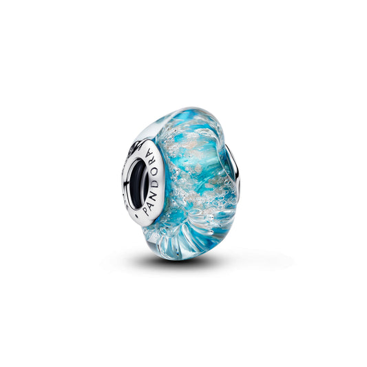 Turquoise Murano Glass & Glitter Charm Premium Fashion Jewelry Gift Collection