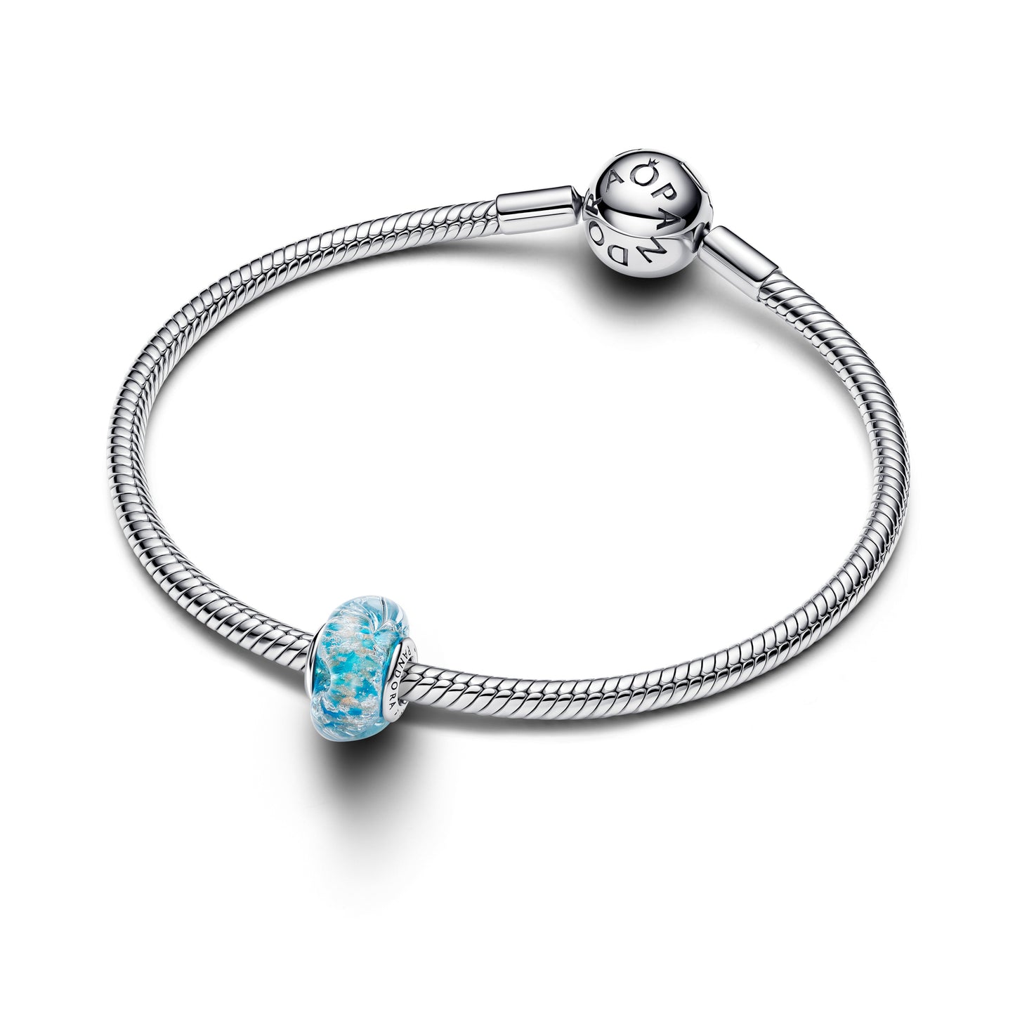Turquoise Murano Glass & Glitter Charm Premium Fashion Jewelry Gift Collection