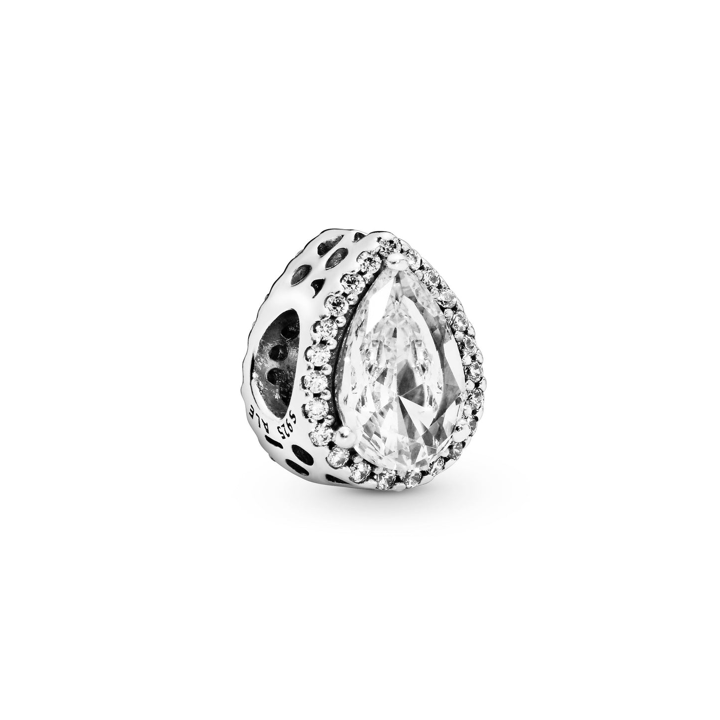 Sparkling Teardrop Halo Charm Premium Fashion Jewelry Gift Collection