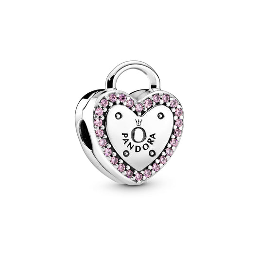 Pandora Logo Heart Padlock Clip Charm Premium Fashion Jewelry Gift Collection