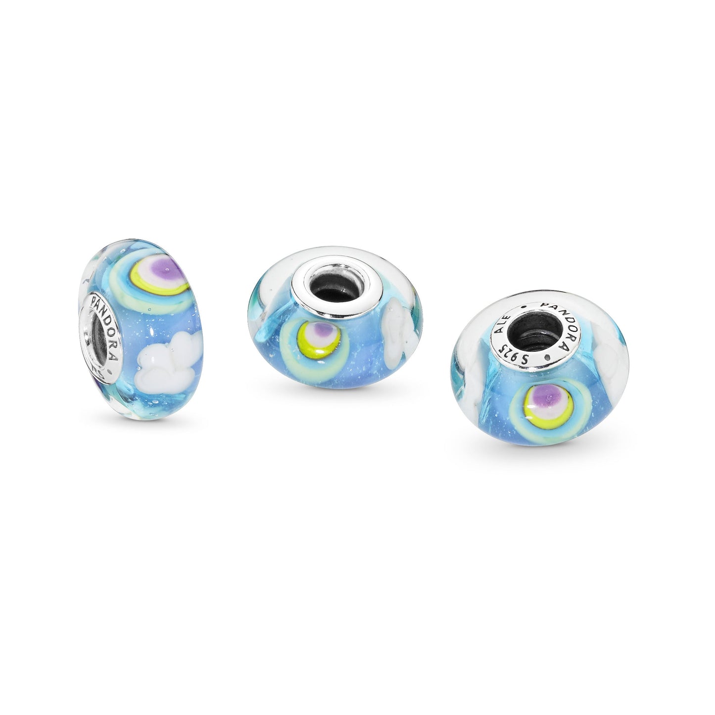 Rainbow Murano Glass Charm Premium Fashion Jewelry Gift Collection