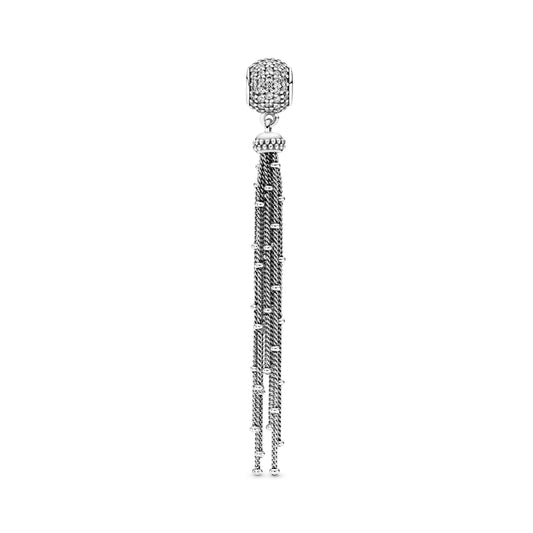 Pavé & Tassel Dangle Charm Premium Fashion Jewelry Gift Collection
