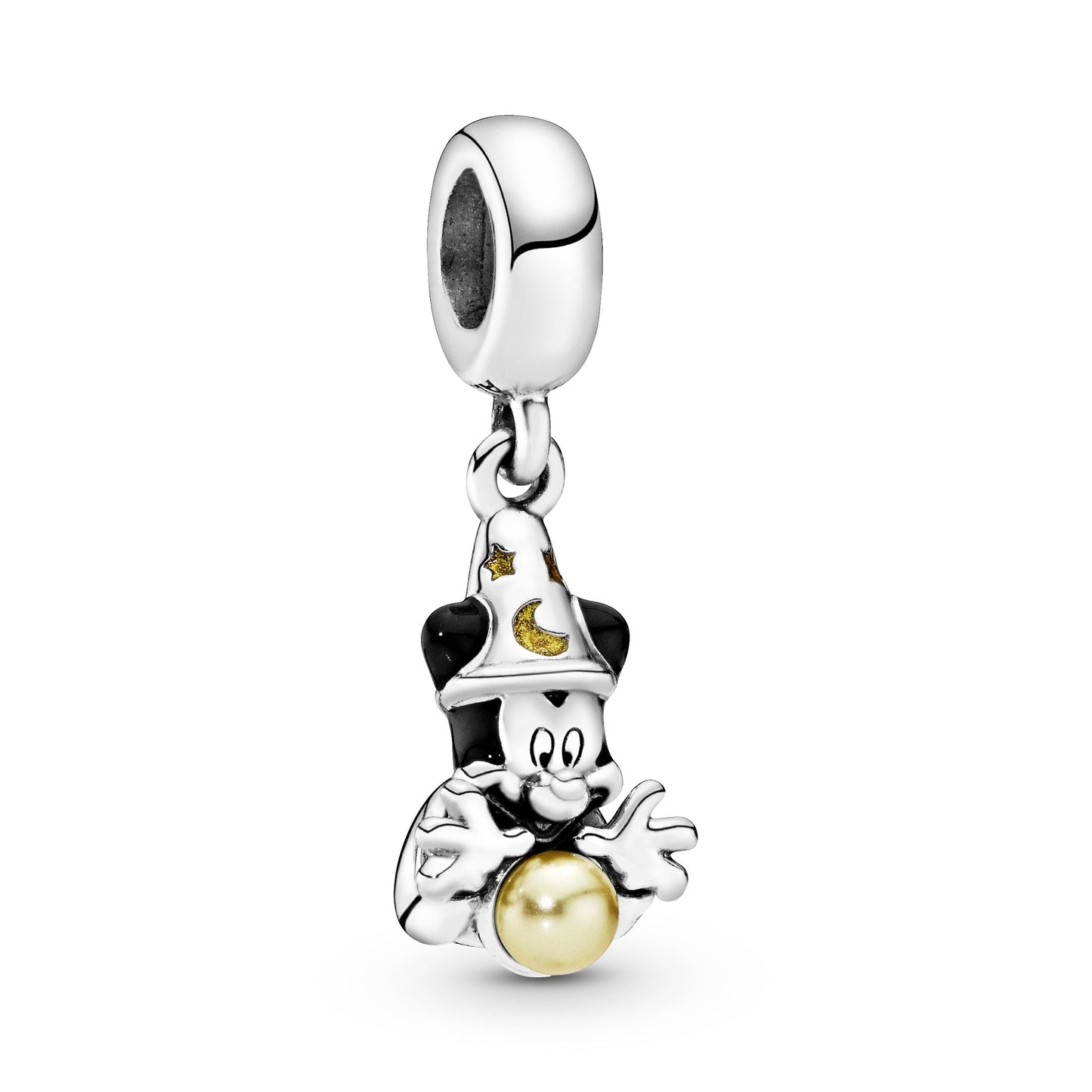 Disney Fantasia Sorcerer Mickey Mouse Dangle Charm Premium Fashion Jewelry Gift Collection