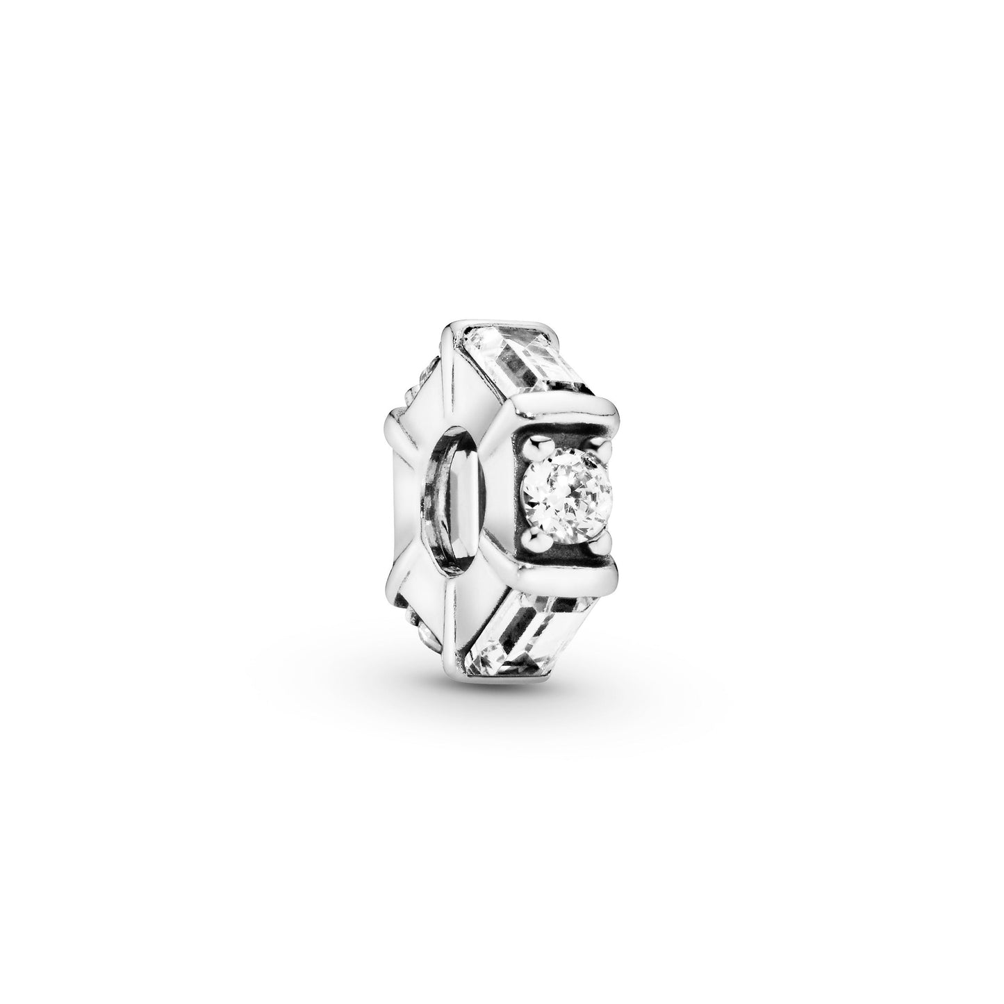 Clear Ice Cube Spacer Charm Premium Fashion Jewelry Gift Collection