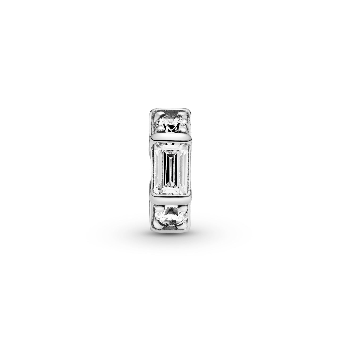 Clear Ice Cube Spacer Charm Premium Fashion Jewelry Gift Collection