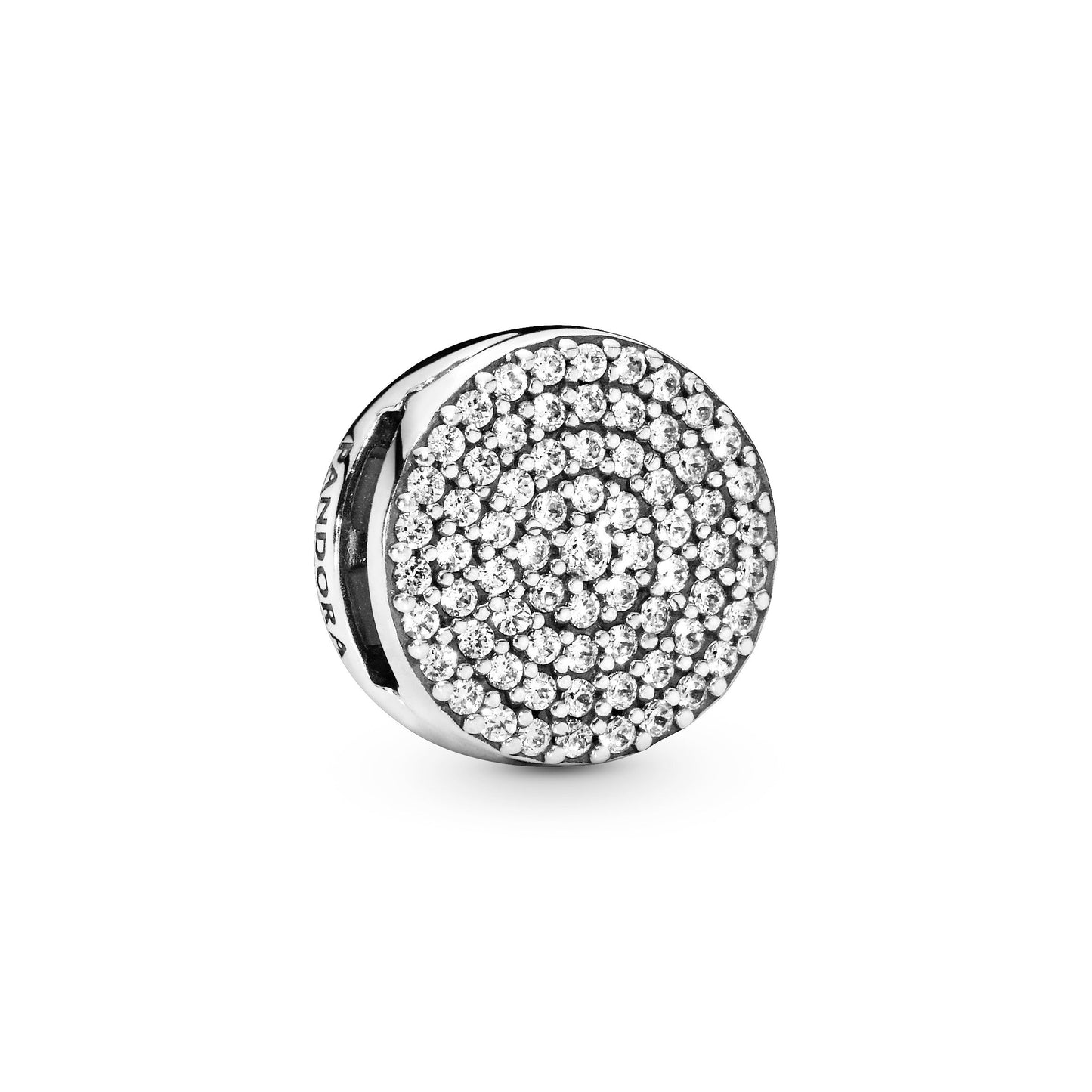 Round Pavé Clip Charm Premium Fashion Jewelry Gift Collection