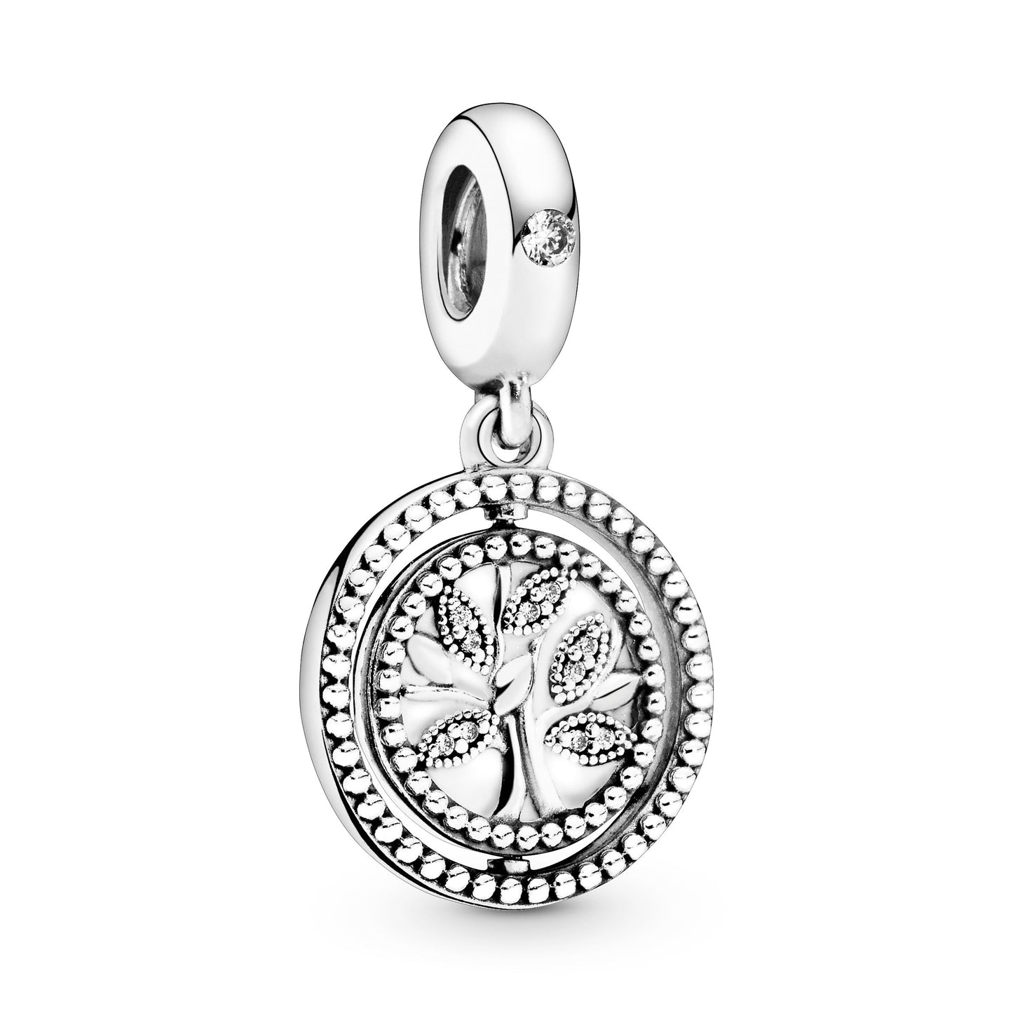 Spinning Family Tree Dangle Charm Premium Fashion Jewelry Gift Collection