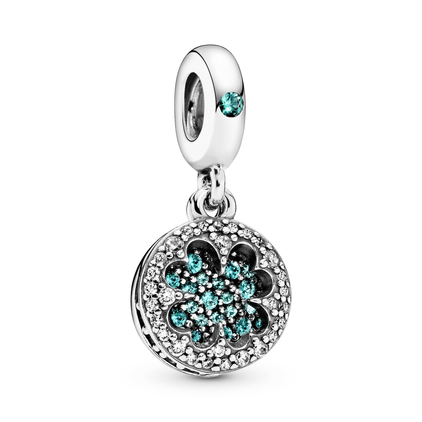 Lucky Four Leaf Clover Dangle Charm Premium Fashion Jewelry Gift Collection