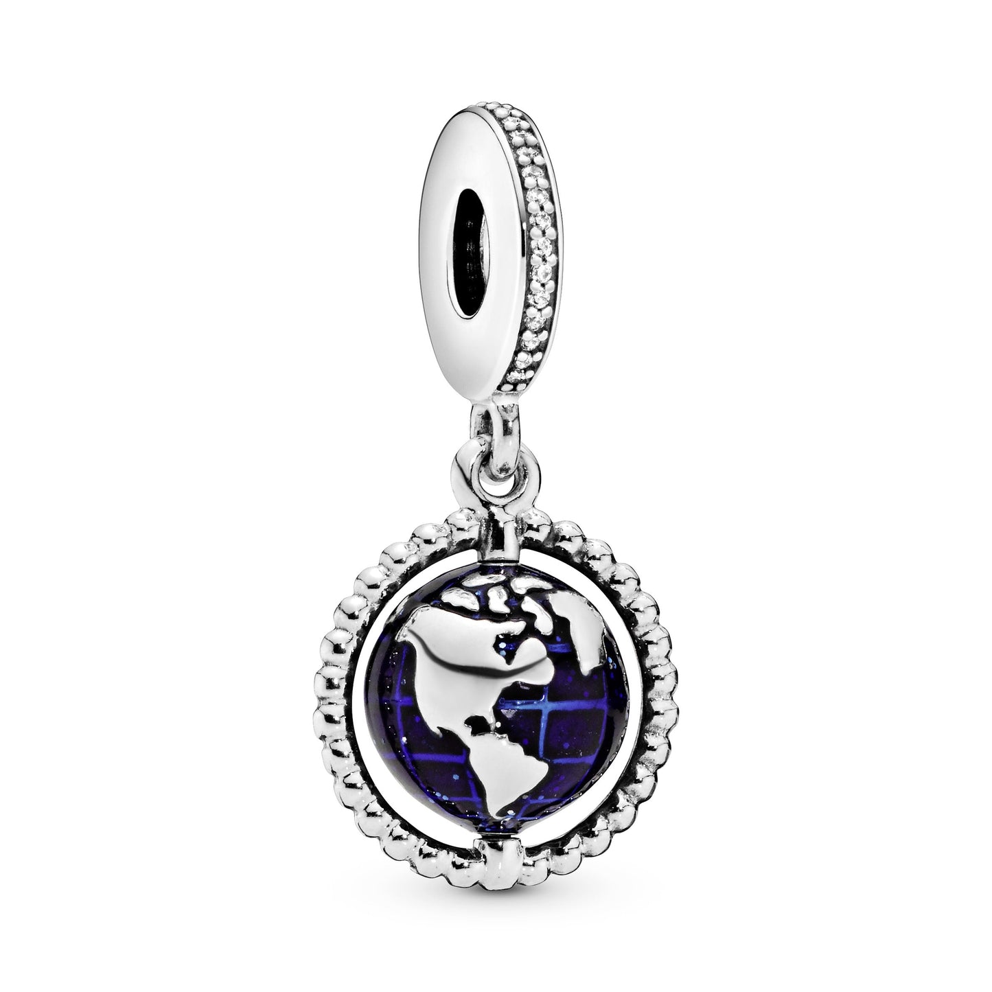 Spinning Globe Dangle Charm Premium Fashion Jewelry Gift Collection