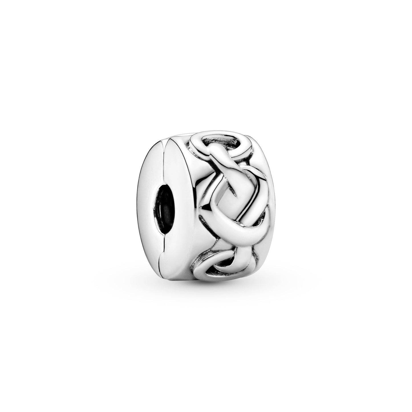 Knotted Hearts Clip Charm Premium Fashion Jewelry Gift Collection
